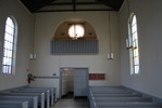 Klippans kapell, långhuset mot orgelläktaren