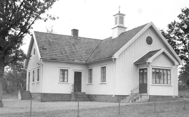 Gammal bild av Kvinnestads missionshus