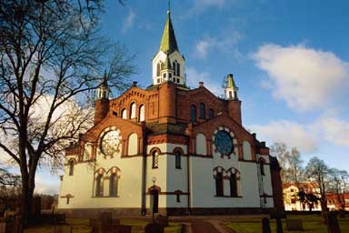 Tranemo kyrka sedd från öster.

