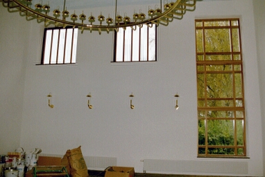 Håjums kapellkrematorium, interiör av Ljusets kapell. Neg.nr. B960_011:13. JPG.