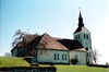 Gudhems kyrka exteriör nordöstvy