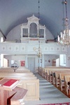 Näs kyrka interiör västparti. Negnr 01/271:16a