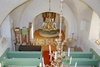 Luttra kyrka interiör långhusets östra parti och koret. Negnr 01/282:19a