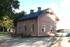 Hesselby station i Dalhem, Gotland. Exteriörbild, från NO