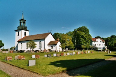 Skölvene kyrka och kyrkogård. Neg.nr. B961_028:19. JPG. 