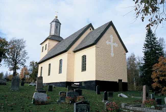 Gåsborns kyrka, från sö.