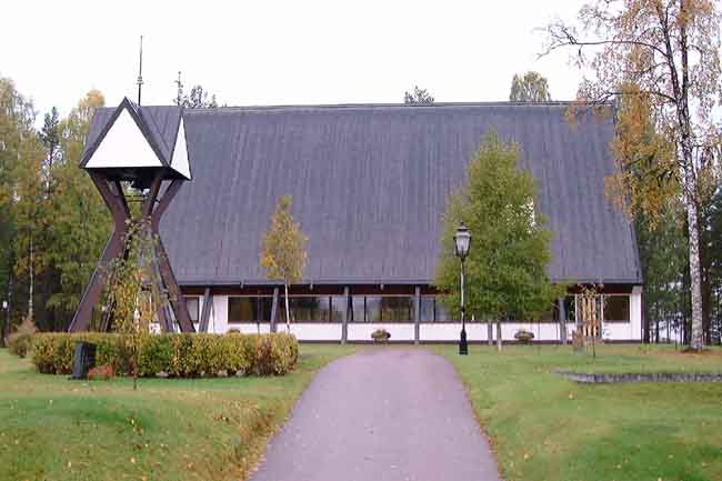 Norra Finnskoga kyrka från o.