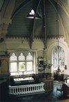 Österviks kapell, interiört, koret i söder.