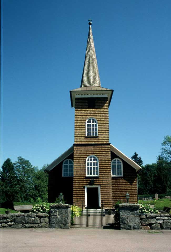 Tveta kyrka från väster