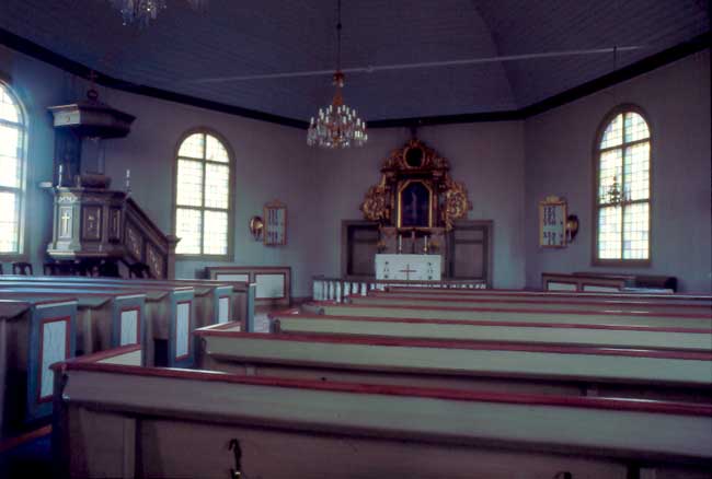 Kyrkorummet i Tveta kyrka.