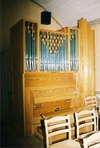S:t Olavs kapell, interiört, orgeln.