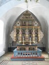 Burlövs kyrka, altaruppsatsen, ett additionsaltare, från 1598 och tillskriven Köpingemästaren. 