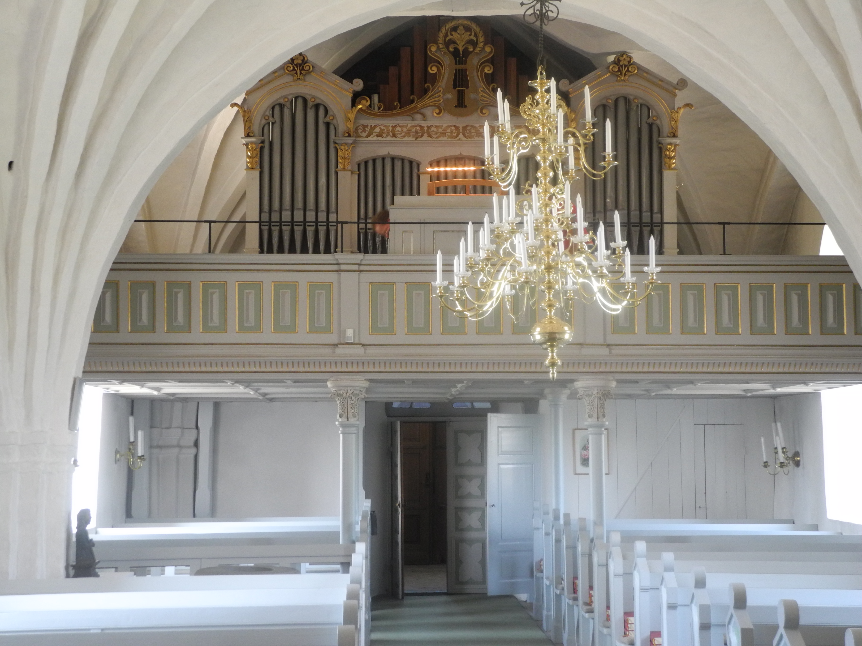 Särslövs kyrka, läktare och orgel.