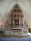 S:t Nicolai kyrka,Sölvesborg, altaruppsats.