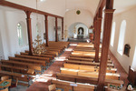 Kyrkorummet sett från läktaren i väster