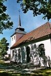Exteriör av Nossebro kyrka, ritad av Knut Nordenskjöld. Neg.nr. 04/154:23. JPG. 