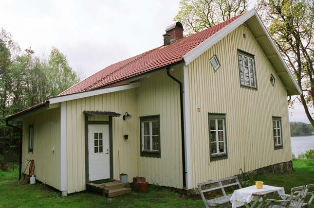Västsvenskt dubbelhus vid Loviseholm.