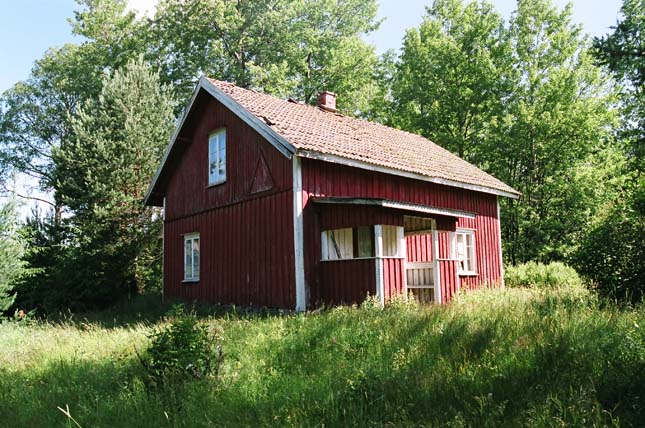 Stugan vid Töftsjödalen.