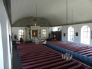 Utblick över kyrkorummet från orgelläktaren i väster