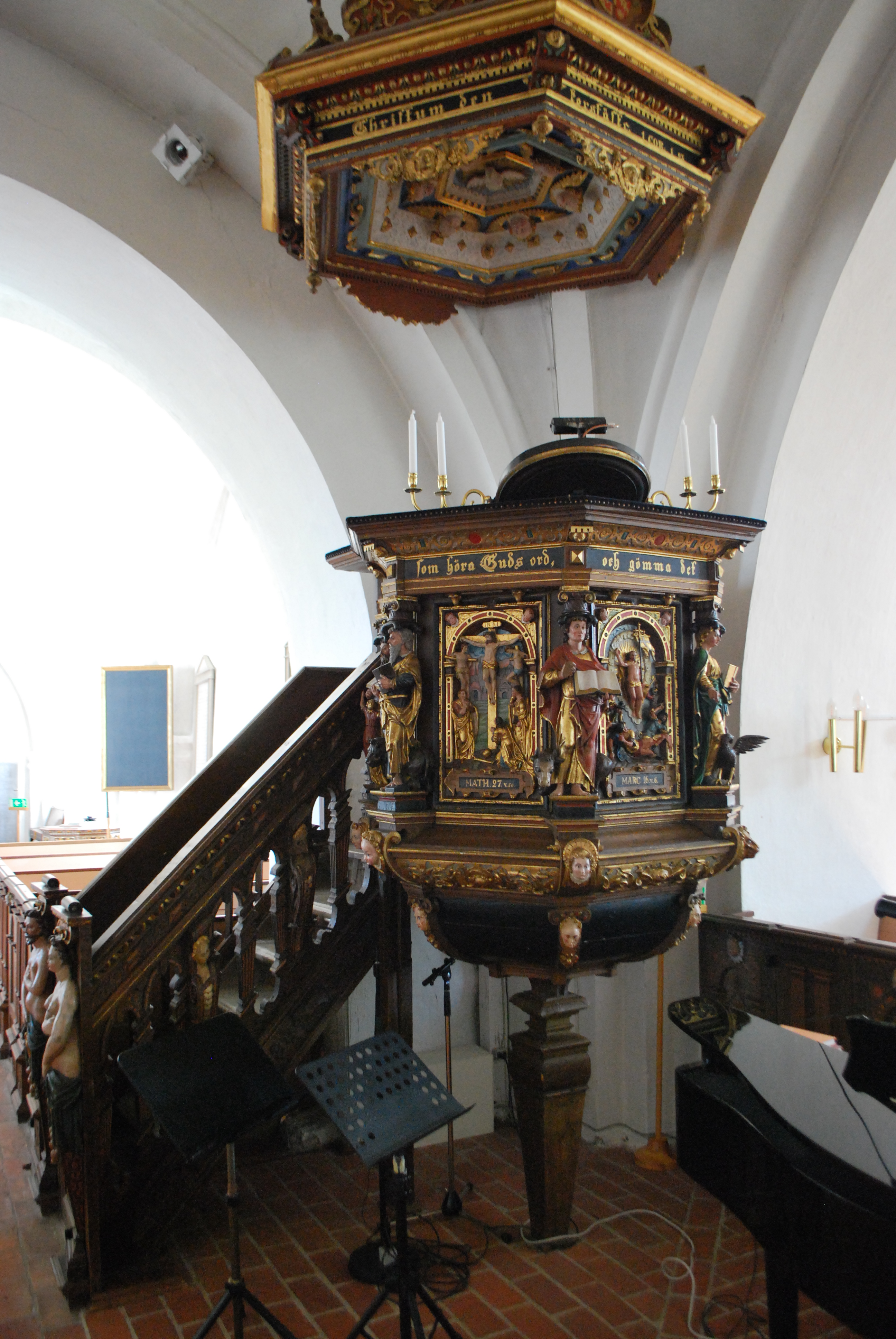 Predikstolen i Vellinge kyrka
