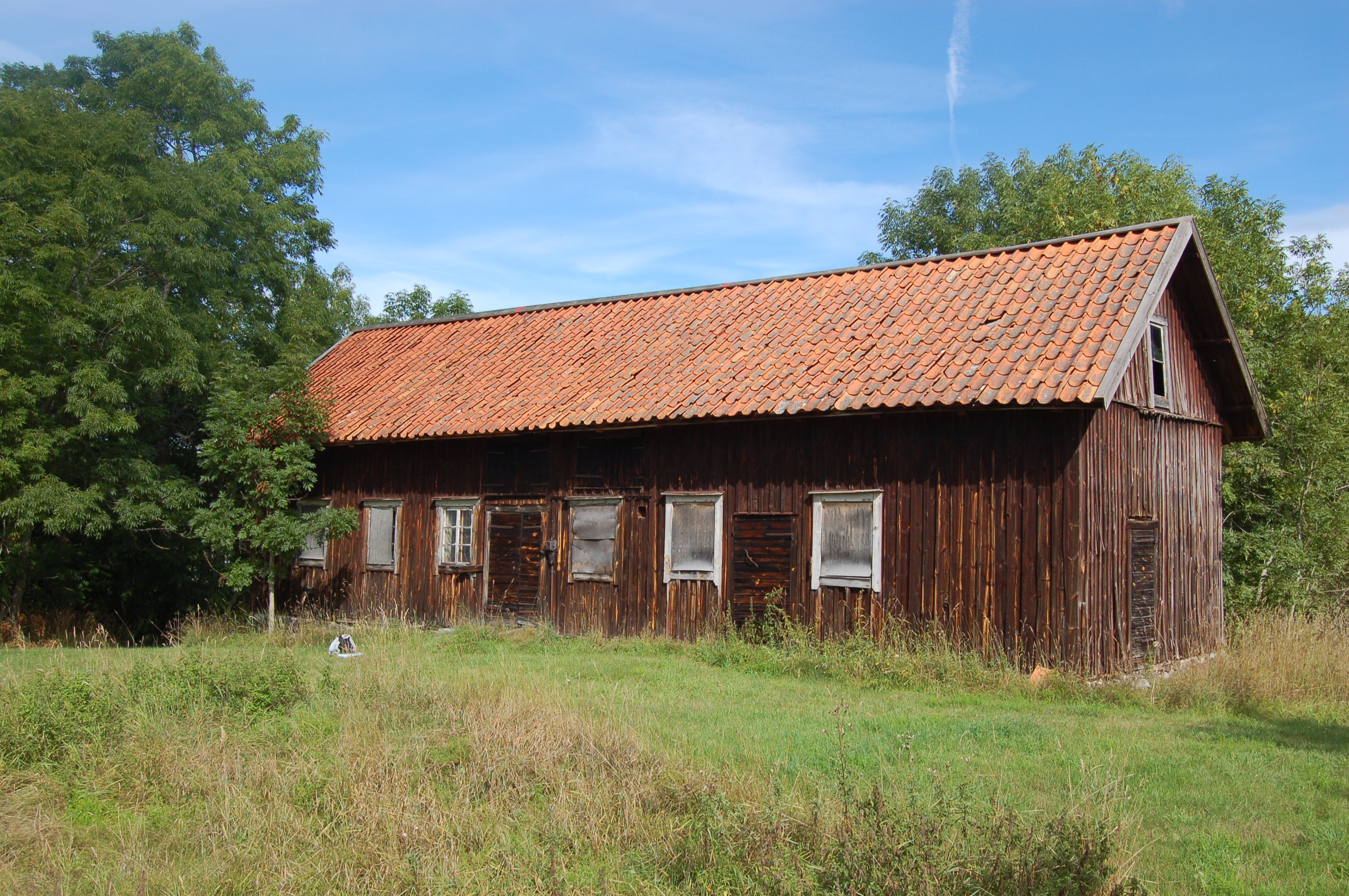 Ladugård tillhörande den största gårdsmiljön på Träskö.