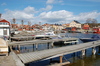 Hamnen i Sandhamn.