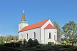 Hassle-Bösarps kyrka sedd från sydost