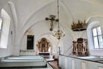 Kyrkorummet mot koret i öster