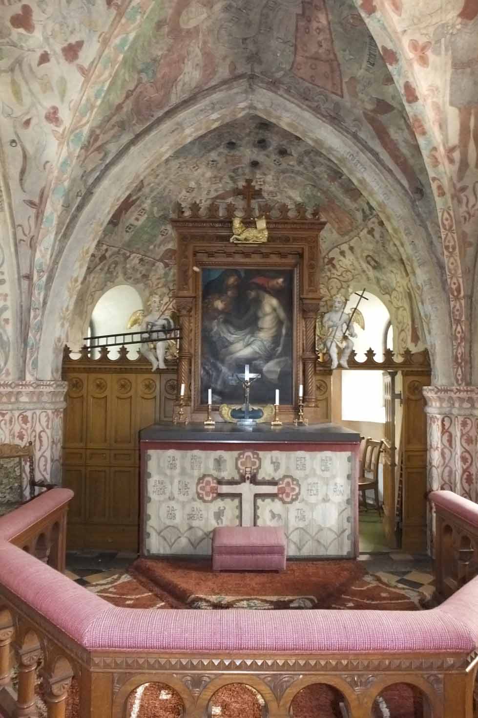 Altaruppställning i Östra Herrestads kyrka
