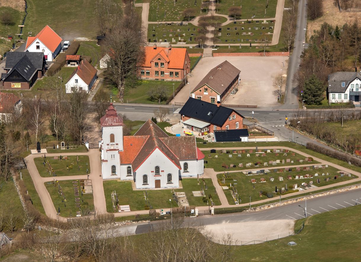 Brösarps kyrka sedd från söder