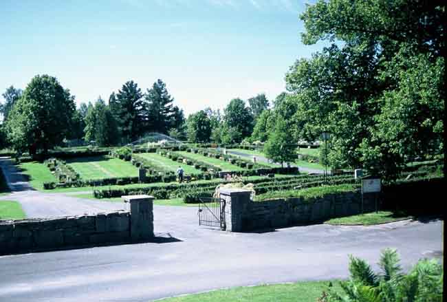 Södra kyrkogården från norr.