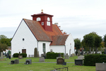 Rinkaby kyrka sedd från sydväst