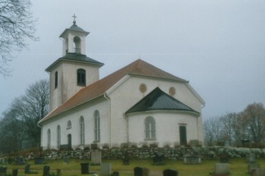 Hössna kyrka, uppförd i empire 1839. Neg.nr. B963_039:02. JPG. 
