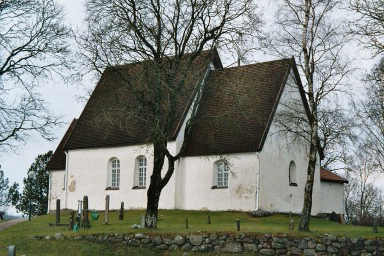 Exteriör av Knätte kyrka. Neg.nr. B963_027:18. JPG. 