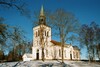 Fänneslunda-Grovare kyrka uppfördes 1874 och ritades av arkitekt J F Åbom. Neg.nr. B963_008:03. JPG. 