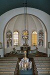 Interiör av Fänneslunda-Grovare kyrka från läktaren. Neg.nr. B963_009:09. JPG.