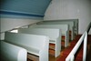 Läktarbänkar i Fänneslunda-Grovare kyrka, södra sidan. Neg.nr. B963_009:13. JPG.