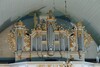 Orgel, byggd 1704 av J N Cahman, i Kölingareds kyrka. Neg.nr. B963_021:20. JPG.