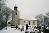Hällstads kyrka, uppförd 1819 av byggmästare Pehr Eriksson från Sandhult. Neg.nr. B963_005:18. JPG. 