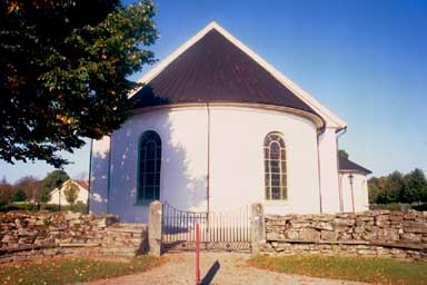 Koret på Länghems kyrka i öster.
