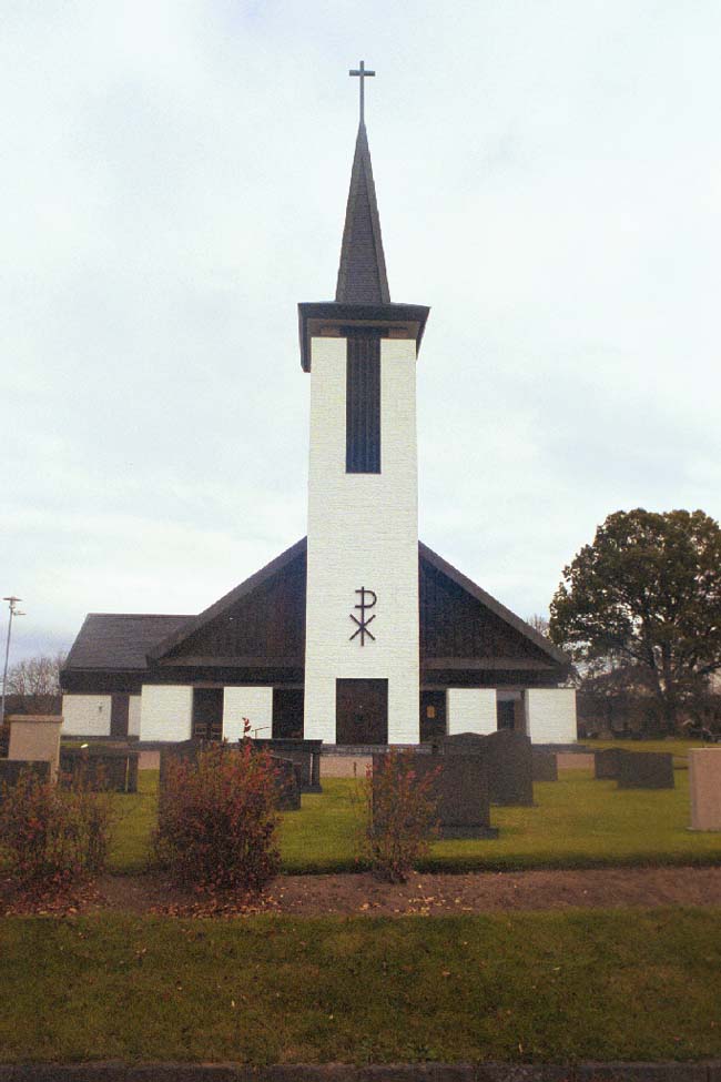 Dalstorps kyrka sedd från väster.