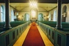 Långhuset i Gällstad kyrka sett mot koret, från V
