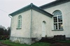 Sakristian vidbyggd i norr på Tvärreds kyrka, från NV.