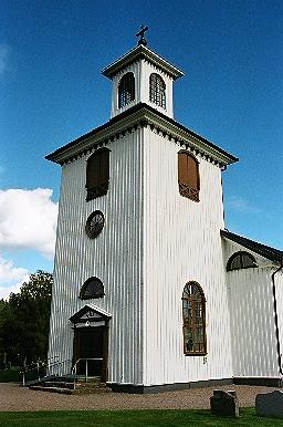 Tornet på Mjöbäcks kyrka, från SV.