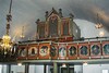 Läktarbröstet och orgeln i Sexdrega kyrka. På läktarbröstet sitter målningar som sannolikt utfördes av Detleff Ross vid 1700-talets mitt. 