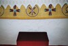 Altare med dekor i Södra Björke kyrka. Neg.nr. B961_034:18. JPG.