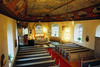 Långhuset i Surteby kyrka sett fr läktaren mot koret