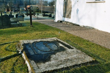 Äldre gravar på Siene kyrkogård. Neg.nr. B961_060:05. JPG. 