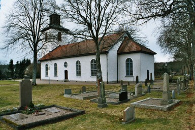Lena kyrka, uppförd i empire 1835. Neg.nr. B961_044:16. JPG. 
