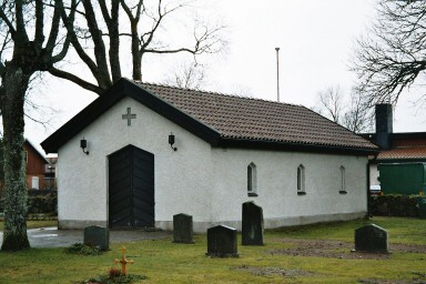 Bårhus på Kullings-Skövde kyrkogård. Neg.nr. B961_047:19. JPG. 